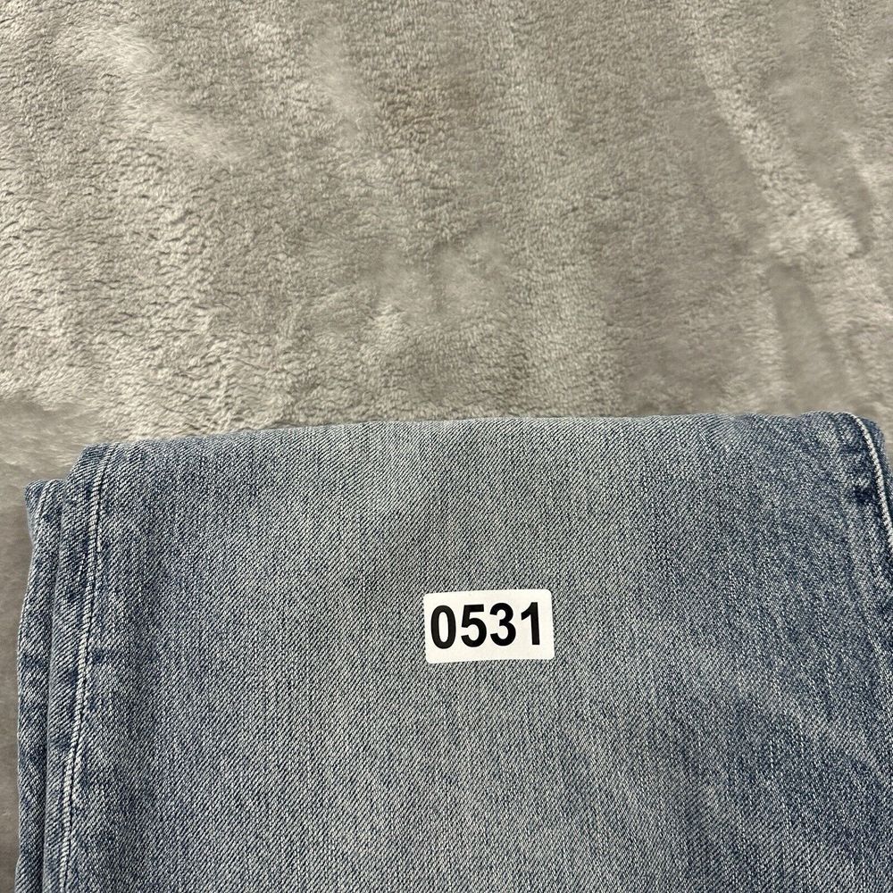 Abercrombie & Fitch Jeans Women 25 Blue Ultra High Rise Paper Bag Raw‎ Hem Mom - Picture 10 of 10